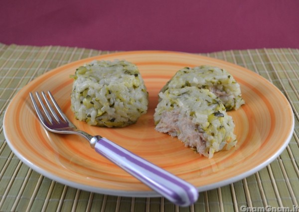 Sformatini di riso zucchine e tonno