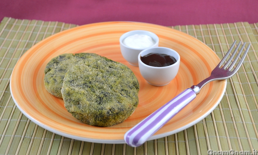 Burger di patate e spinaci