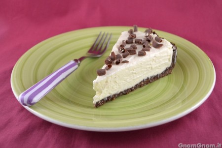 Cheesecake al cioccolato bianco senza gelatina