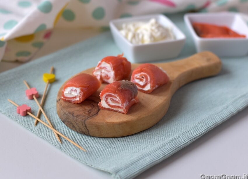 Rotolini di salmone