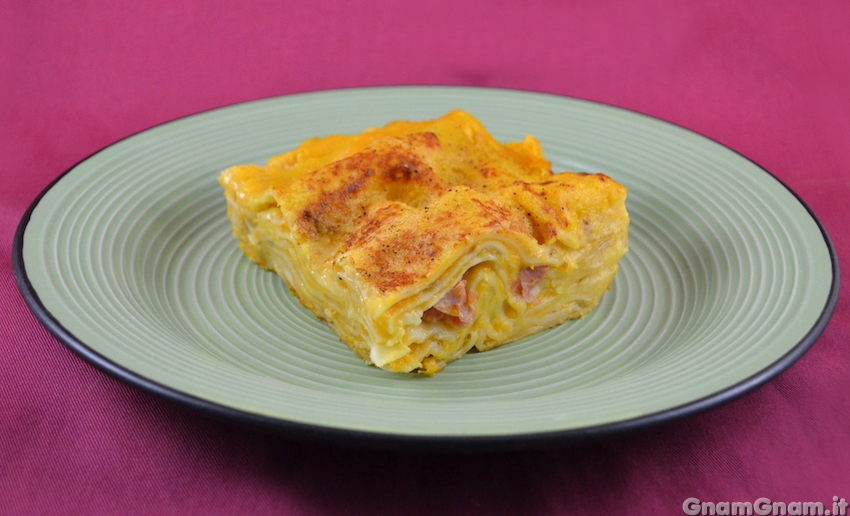 Lasagne zucca e speck