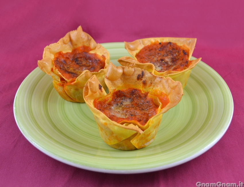 Lasagne cupcake