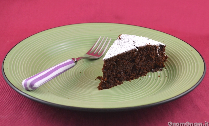 Torta caprese senza burro e senza uova