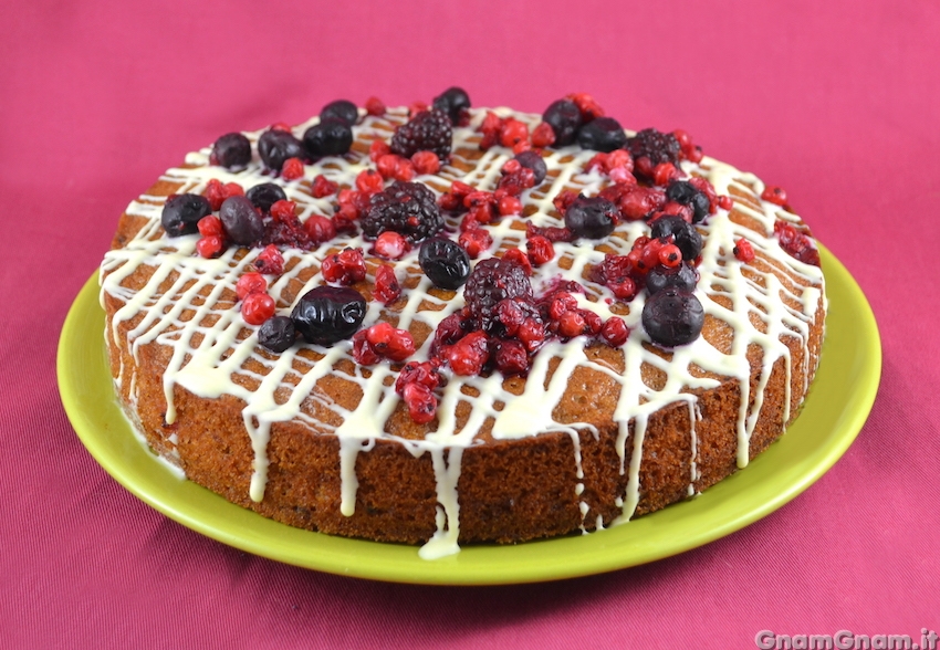 Torta Al Cioccolato Bianco E Frutti Di Bosco La Ricetta Di Gnam Gnam