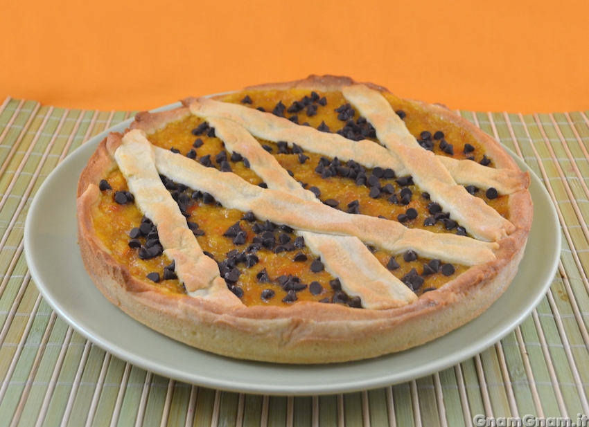 Crostata arancia e cioccolato