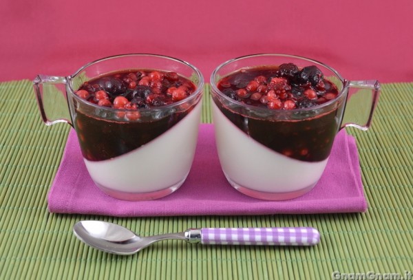 Panna cotta ai frutti di bosco