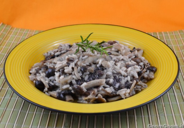 Risotto radicchio e funghi