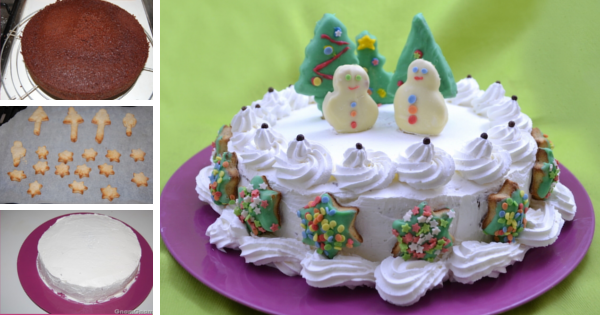 Dolci Natalizi Per Bambini.Torta Di Natale Semplice La Ricetta Di Gnam Gnam