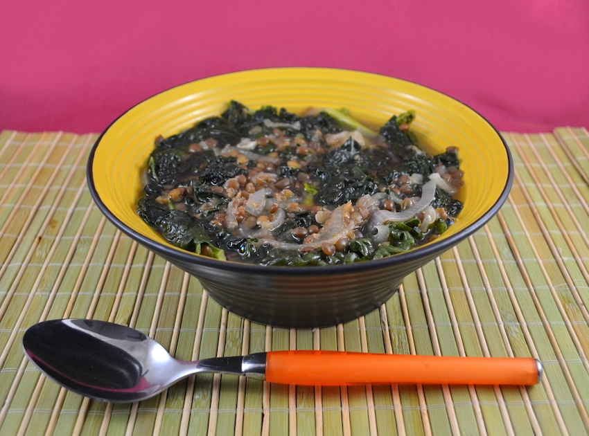 Zuppa di cavolo nero e lenticchie