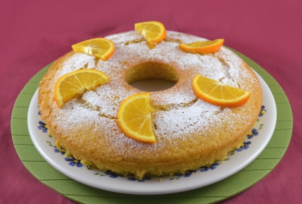 Ciambella all'arancia senza uova