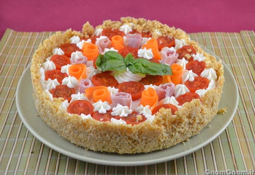 Torta salata senza cottura