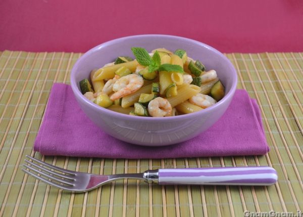 Pasta zucchine e gamberetti