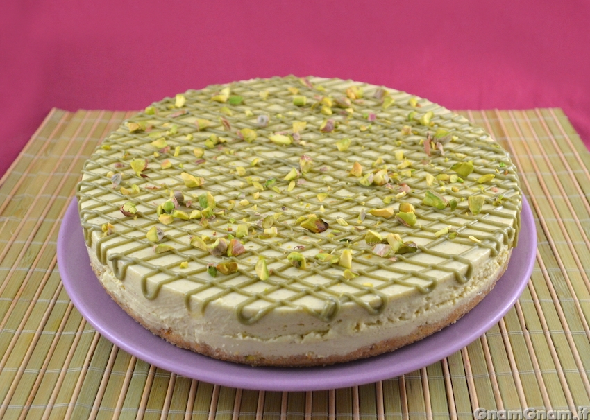 Torta fredda al pistacchio