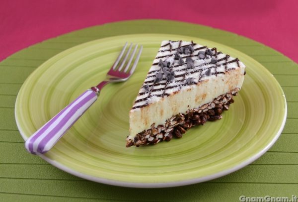 Cheesecake con riso soffiato