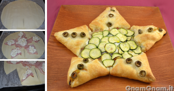 Stella Di Natale Ripiena.Stella Di Pasta Sfoglia La Ricetta Di Gnam Gnam