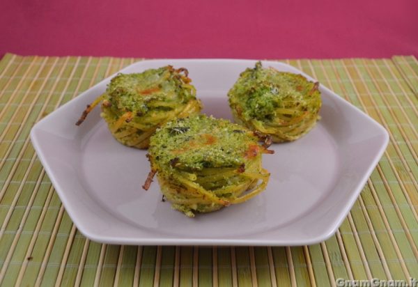 Sformatini di pasta ai broccoli