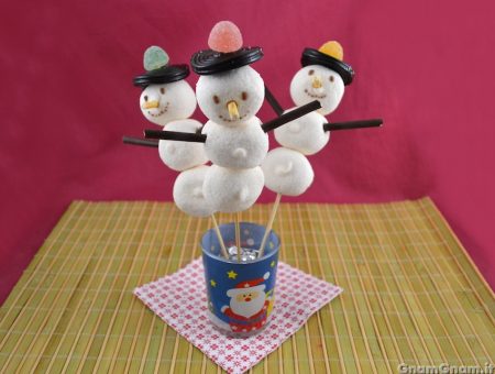 Pupazzi di neve con marshmallows