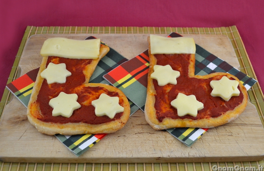 Pizzette a forma di calza