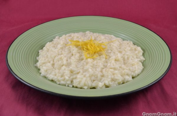 Risotto al limone e vaniglia