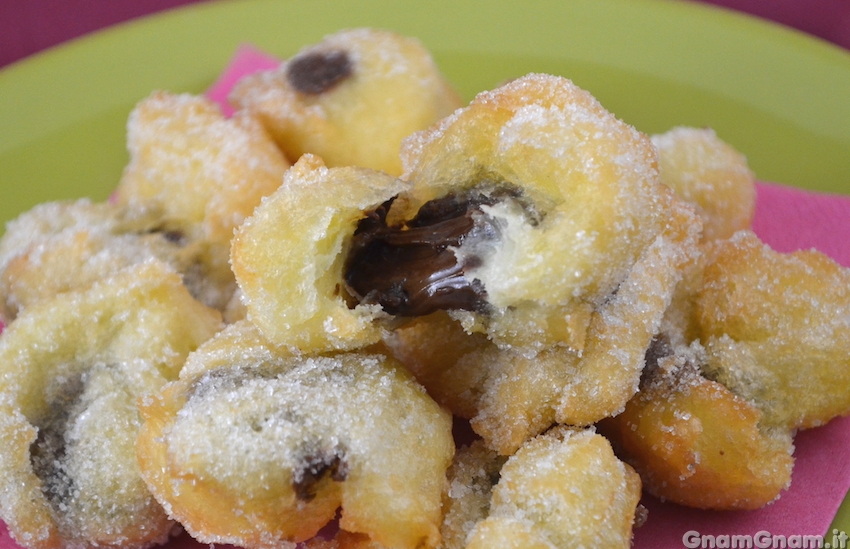 Frittelle dolci alla nutella Foto finale