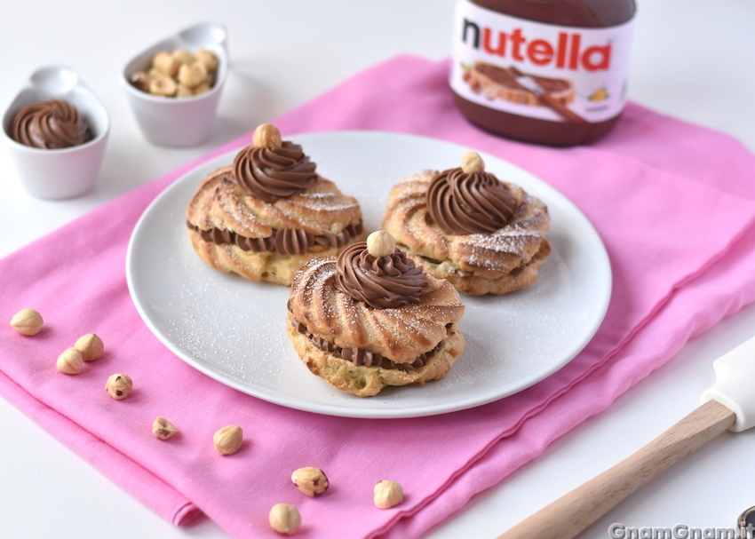 Zeppole di San Giuseppe alla nutella