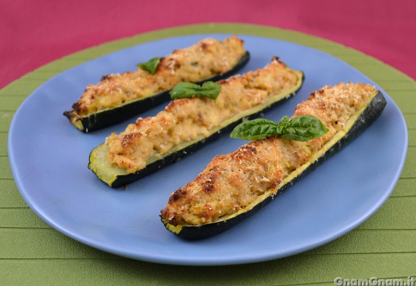 Zucchine ripiene di tonno