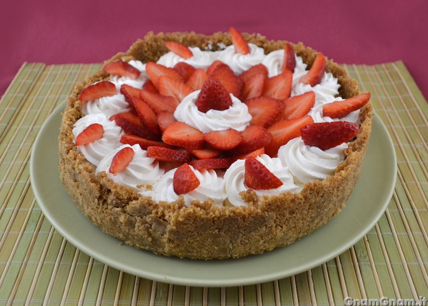 Crostata di fragole senza cottura