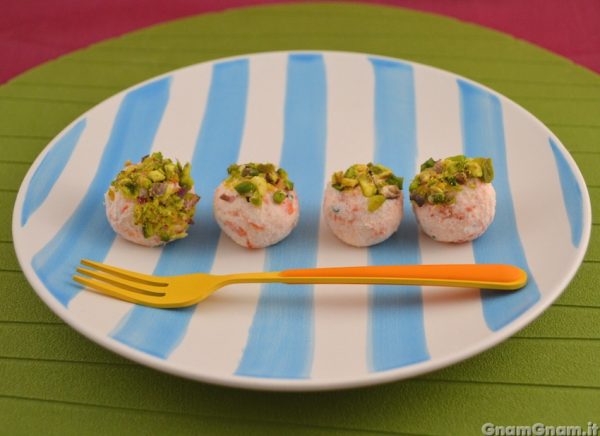 Polpette fredde al salmone