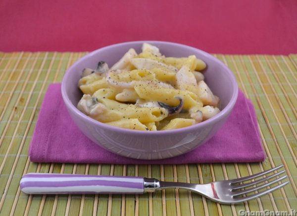 Pasta con crema di patate e seppie