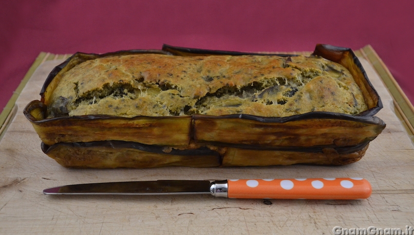 Plumcake salato melanzane e pesto