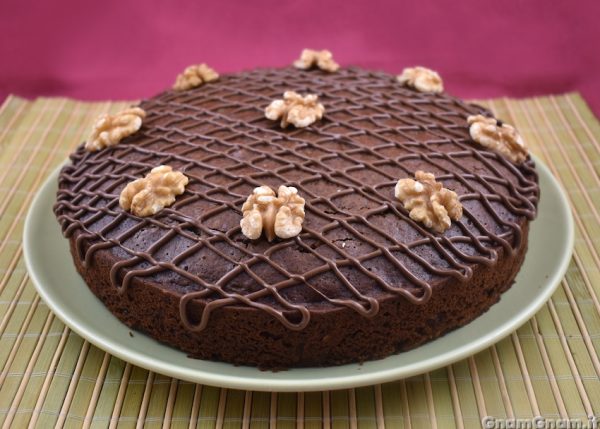 Torta noci e cioccolato