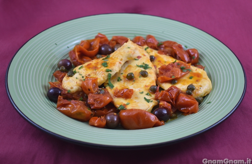 Petto di pollo alla puttanesca