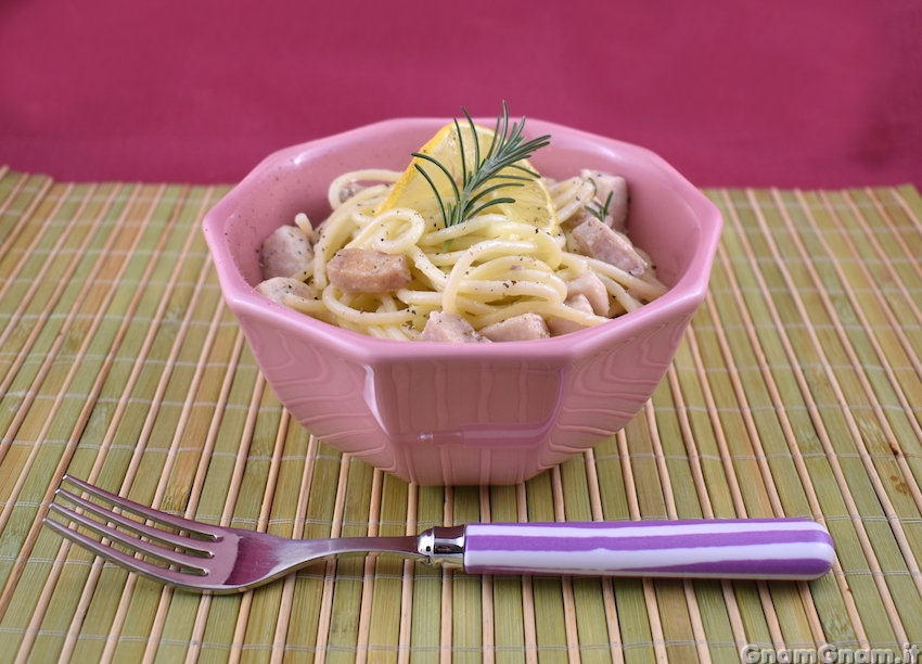 Pasta pesce spada e limone