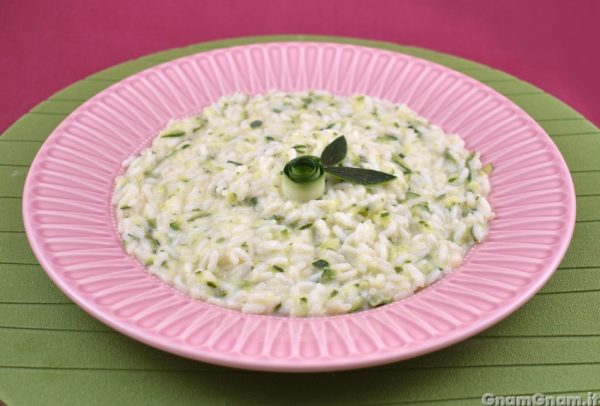 Risotto zucchine e stracchino