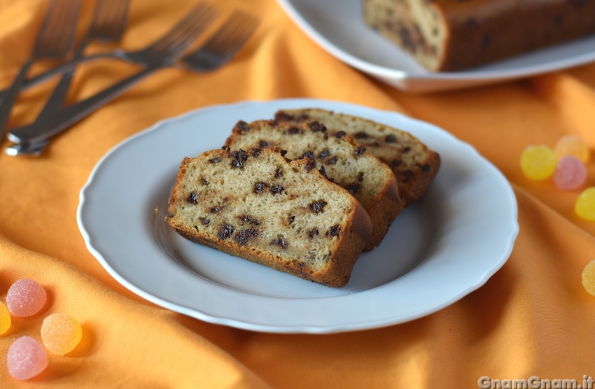 Plumcake banana e cioccolato senza uova