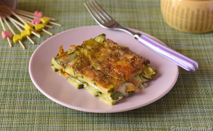 Parmigiana di zucchine e fiori di zucca