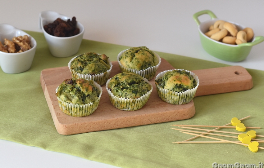 Muffin salati alle scarole