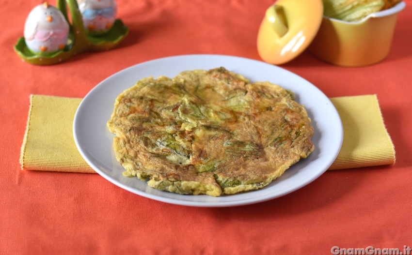 Frittata di fiori di zucca