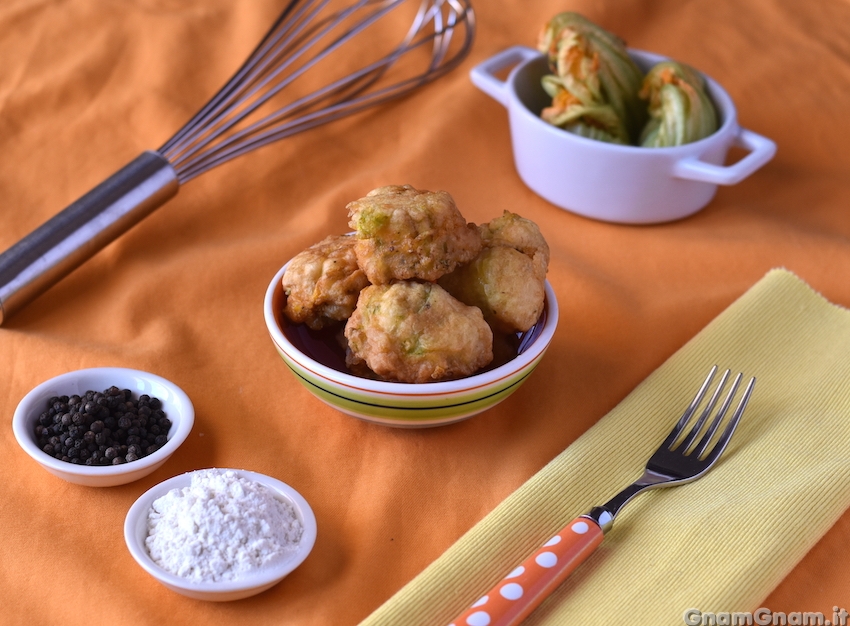 Frittelle di fiori di zucca