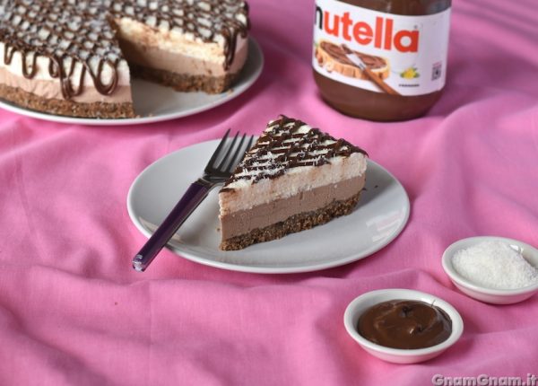 Torta fredda cocco e nutella