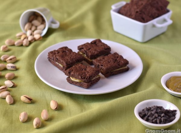 Biscotti cioccolato e pistacchio vegani