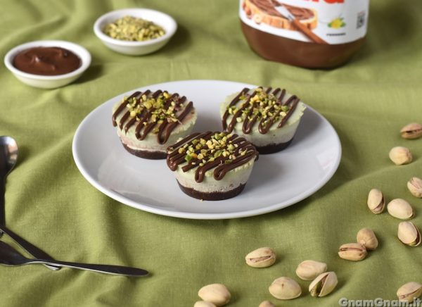 Tortine fredde pistacchio e nutella