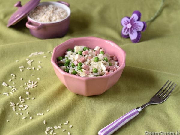 Insalata di riso prosciutto e piselli