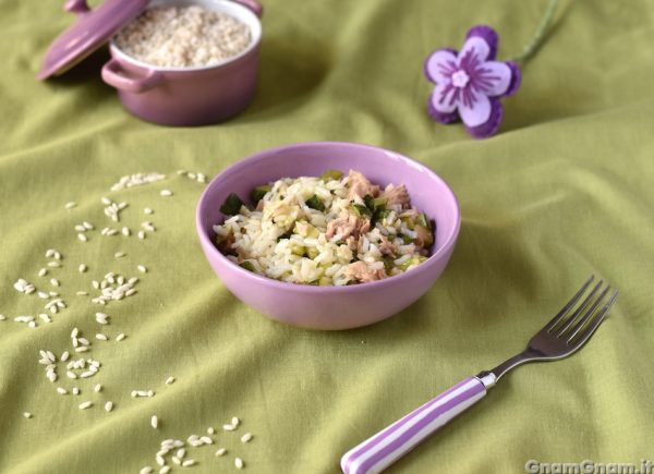 Insalata di riso con tonno e zucchine