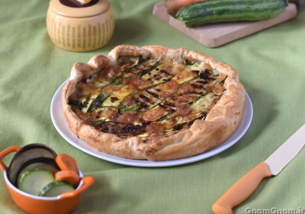 Torta salata con verdure grigliate