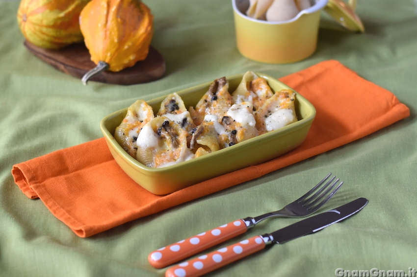 Conchiglioni zucca e funghi