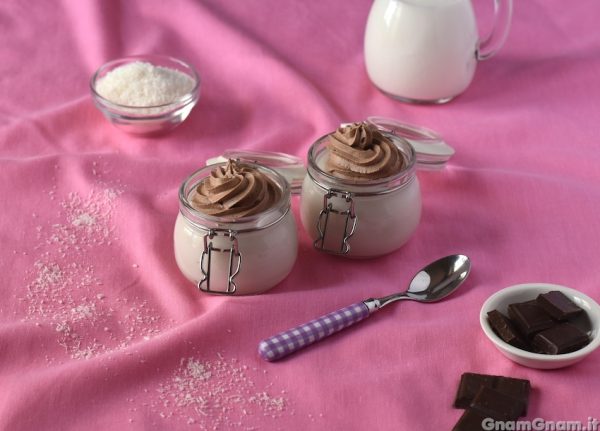 Coppette cocco e cioccolato