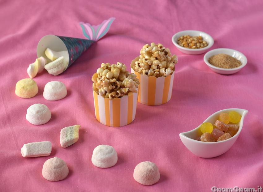 Pop corn caramellati