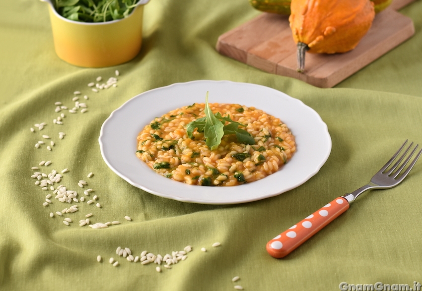 Risotto zucca e rucola