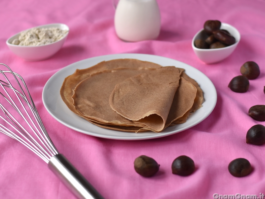 Crepes con farina di castagne